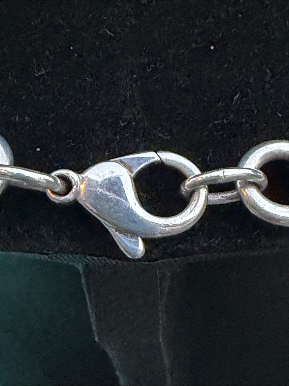Tiffany & Co. Sterling Silver Heart Tag Link Necklace (Vintage) - Picture 4 of 7
